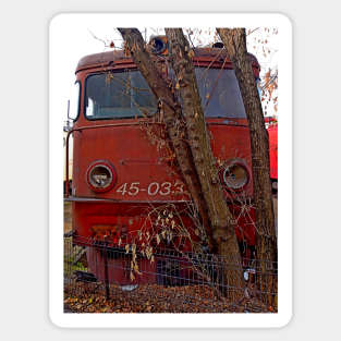 Disused loco, Romania Sticker